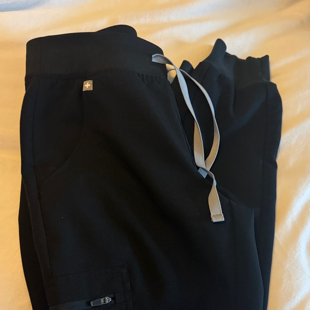Figs Black Pants with Gray Tag